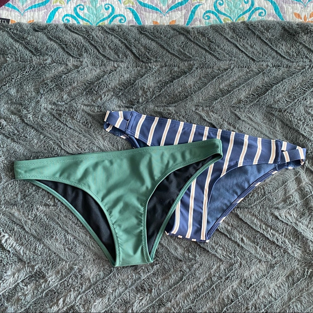 Two Roxy bikini bottoms